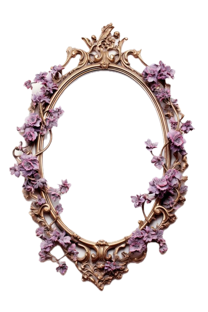 Ornamental oval frame